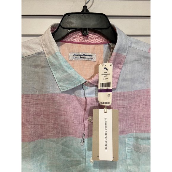 Tommy Bahama Barbados Breeze Linen Long Sleeve Button Up Shirt NWT - Size XXL - Picture 3 of 5